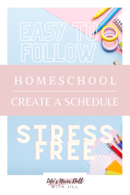 You want to homeschool but how can you create and easy to follow homeschool schedule that everyone will thrive on? Follow these easy steps to create the perfect homeschool schedule for you life. it is really easy to do.
